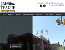 Tablet Screenshot of jmteagueengineering.com